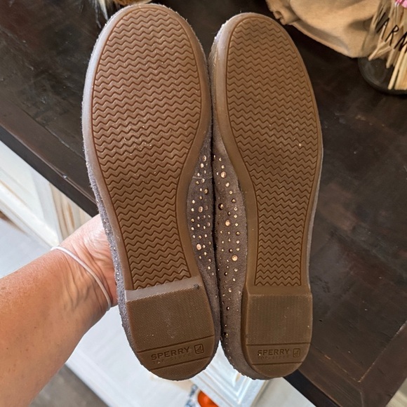 Sperry Silver Studded Loafers - Picture 4 of 8